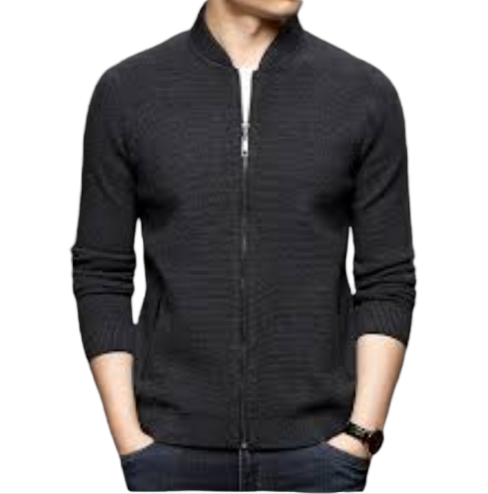 ZARA DARK GRAY WOOL SWEATER FOR MEN SIZE M
